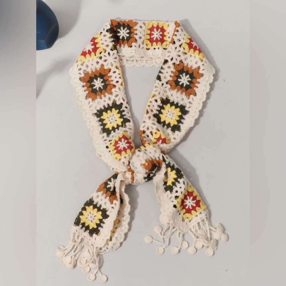 Crochet Thin Purse Scarf / Hairband / Scarf #52